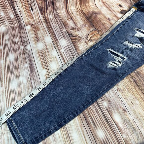 American Eagle CURVY SUPER HI RISE JEGGING Size 8 Blue Jeans Denim Pants 28x26.5 - Picture 10 of 12